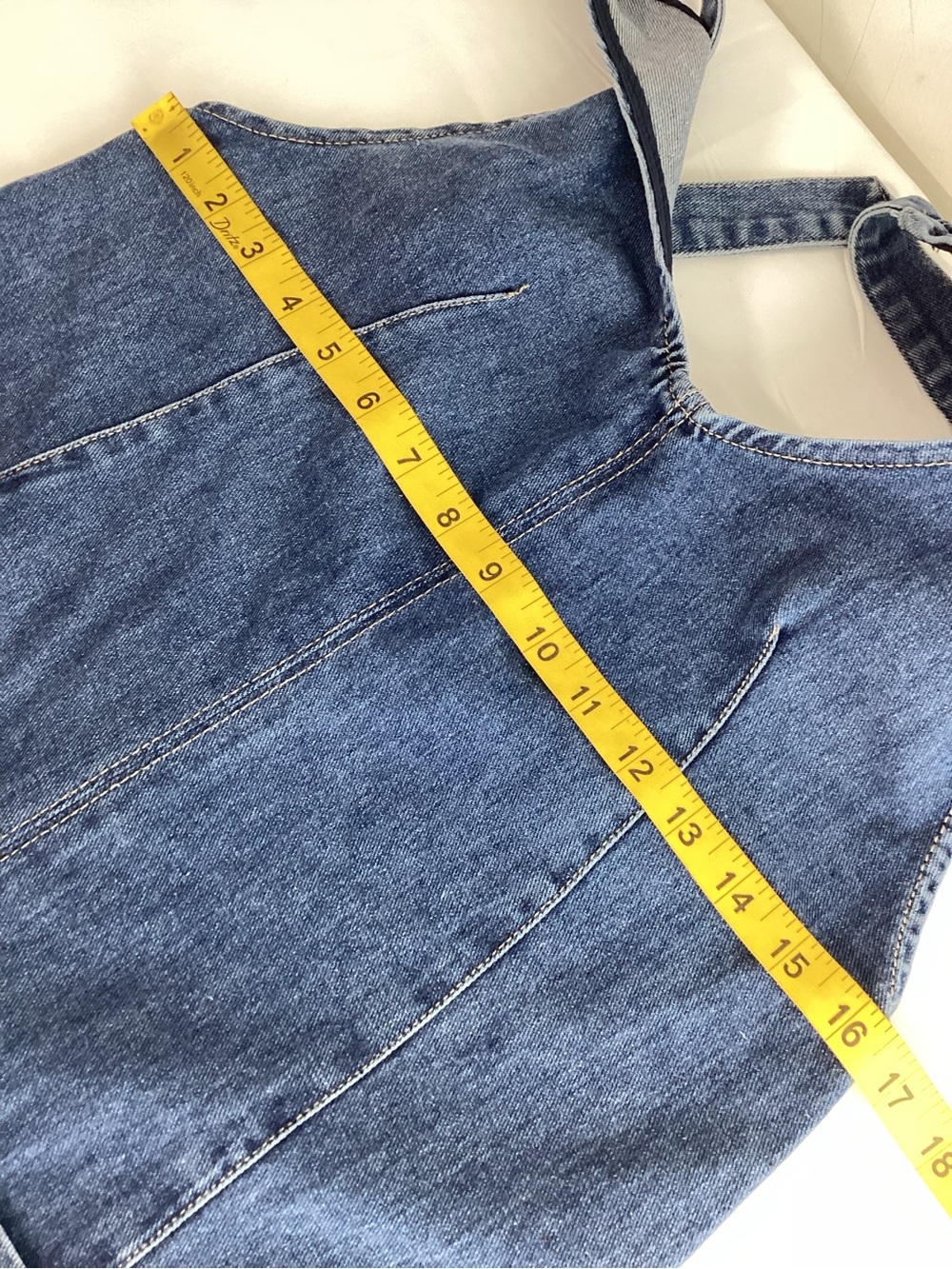 Happily Grey Denim Jumpsuit Overalls in Medium Blue - Picture 8 of 11